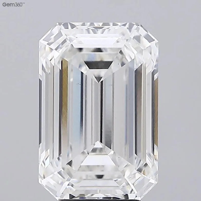 5.10ct Emerald Lab Grown Diamond (Colour F, Clarity VS1, IGI Certified)