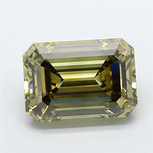 5.10ct Emerald Lab Grown Diamond (Colour Fancy Gray Yellow, Clarity VS1, IGI Certified)