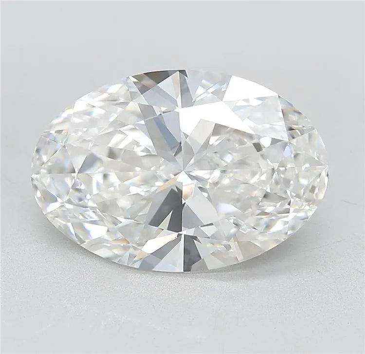 5.10ct Oval Lab Grown Diamond (Colour E, Clarity VVS2, Cut EX, IGI Certified)