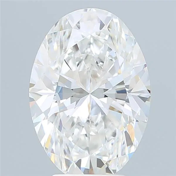 5.10ct Oval Lab Grown Diamond (Colour E, Clarity VVS2, IGI Certified)