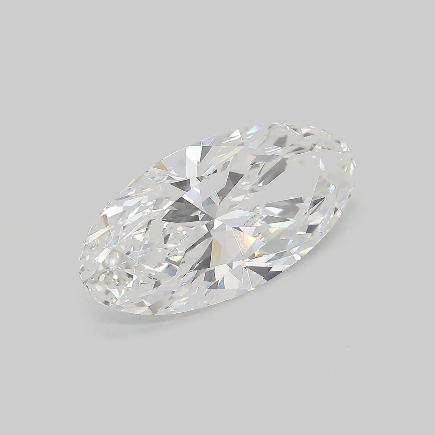 5.10ct Oval Lab Grown Diamond (Colour E, Clarity VVS2, IGI Certified)