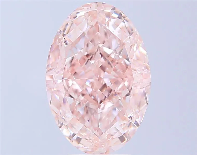 5.10ct Oval Lab Grown Diamond (Colour Fancy Pink, Clarity VS1, IGI Certified)