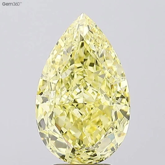 5.10ct Pear Lab Grown Diamond (Colour Fancy Intense Yellow, Clarity VS1, IGI Certified)