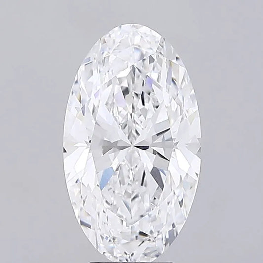 5.11ct Oval Lab Grown Diamond (Colour D, Clarity VVS1, IGI Certified)