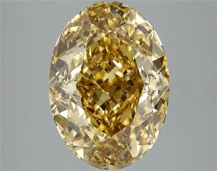 5.12ct Oval Lab Grown Diamond (Colour Fancy Intense Yellow, Clarity VS1, IGI Certified)