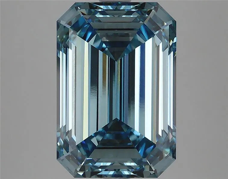 5.13ct Emerald Lab Grown Diamond (Colour Fancy Intense Blue, Clarity VS1, IGI Certified)