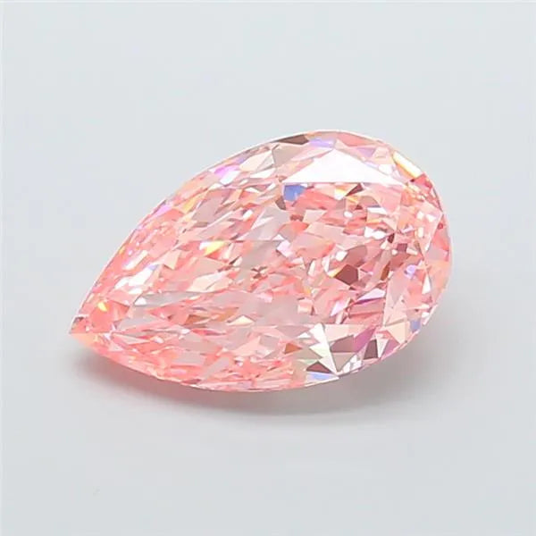 5.13ct Pear Lab Grown Diamond (Colour Fancy Vivid Pink, Clarity VVS2, IGI Certified)