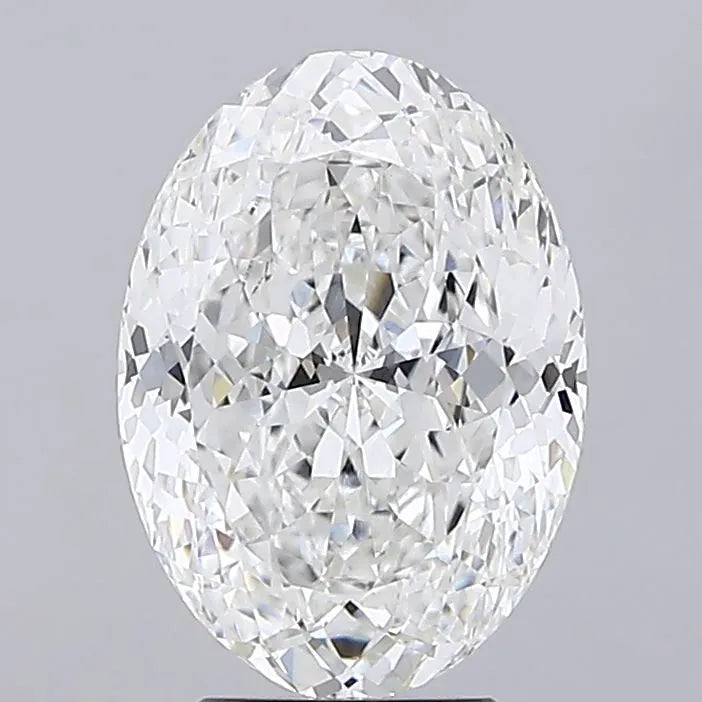 5.14ct Oval Lab Grown Diamond (Colour F, Clarity VVS2, IGI Certified)
