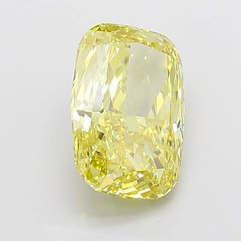 5.15ct Cushion modified Lab Grown Diamond (Colour Fancy Vivid Yellow, Clarity VS1, IGI Certified)