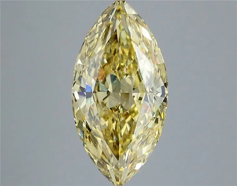 5.16ct Marquise Lab Grown Diamond (Colour Fancy Intense Yellow, Clarity VS2, IGI Certified)
