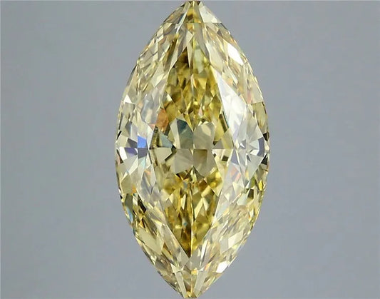 5.16ct Marquise Lab Grown Diamond (Colour Fancy Intense Yellow, Clarity VS2, IGI Certified)