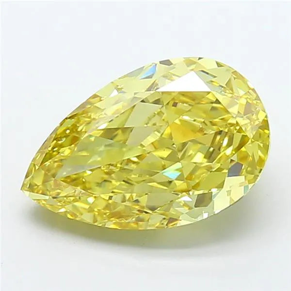 5.16ct Pear Lab Grown Diamond (Colour Fancy Intense Yellow, Clarity VS1, IGI Certified)