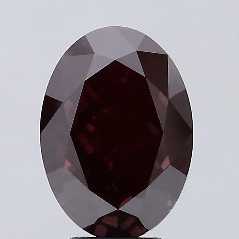 5.18ct Oval Lab Grown Diamond (Colour Fancy Deep Pink, Clarity VS1, IGI Certified)