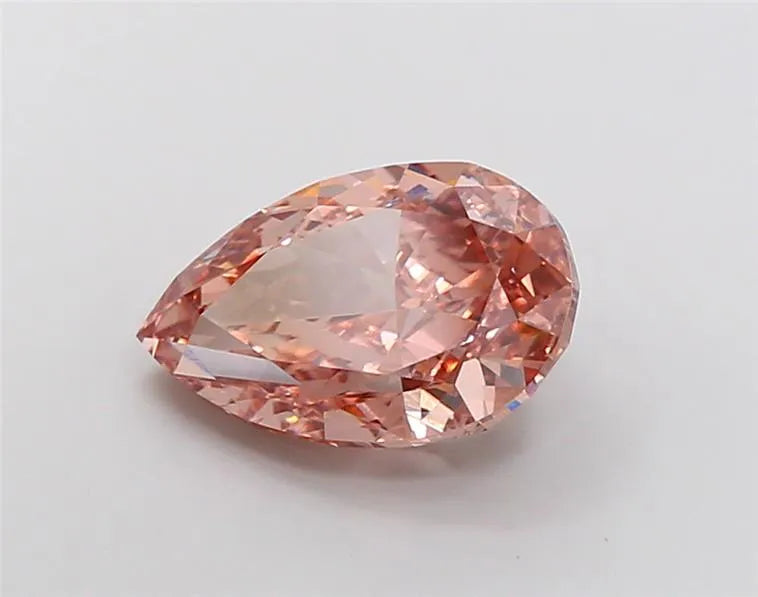 5.18ct Pear Lab Grown Diamond (Colour Fancy Pinkish Brown, Clarity VS1, IGI Certified)