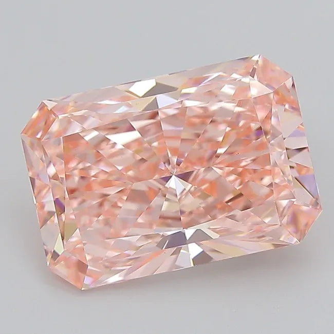 5.19ct Radiant Lab Grown Diamond (Colour Fancy Vivid Pink, Clarity VS1, IGI Certified)