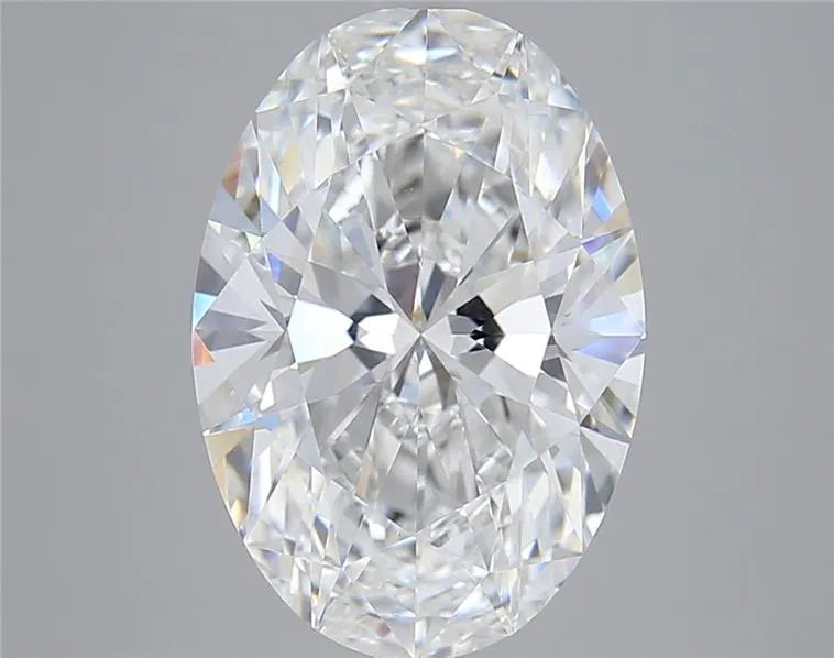 5.20ct Oval Lab Grown Diamond (Colour E, Clarity VVS2, IGI Certified)