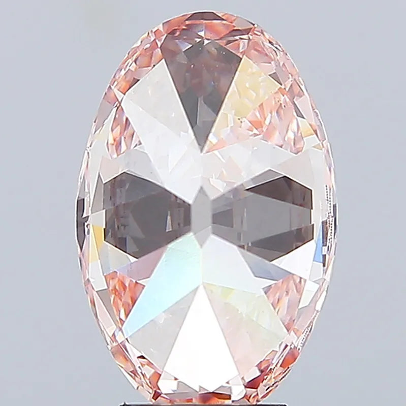 5.21ct Oval Lab Grown Diamond (Colour Fancy Pink, Clarity VS1, IGI Certified)