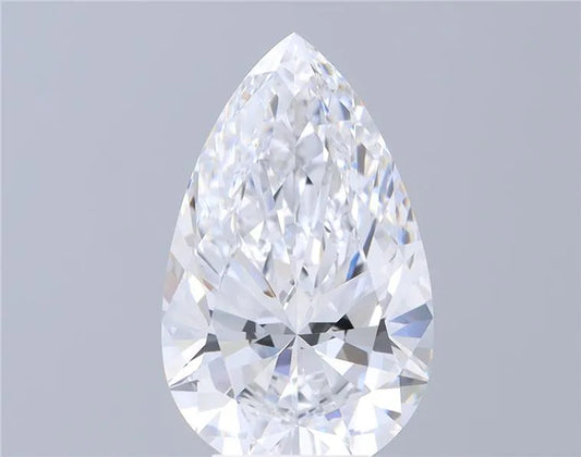5.21ct Pear Natural Diamond (Colour D, Clarity FL, GIA Certified)