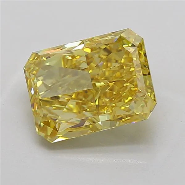 5.21ct Radiant Lab Grown Diamond (Colour Fancy Vivid Yellow, Clarity VS1, IGI Certified)