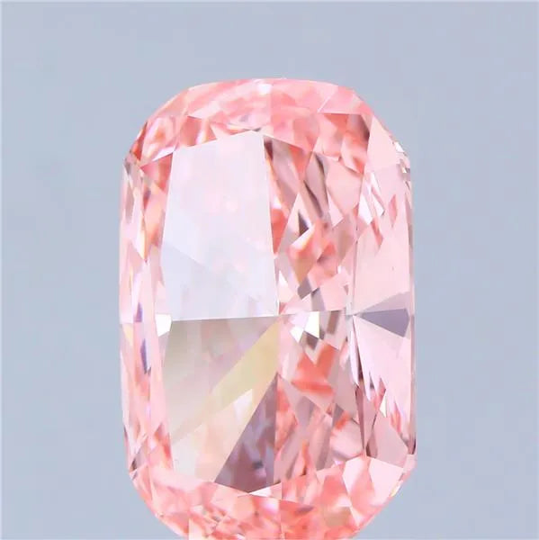5.22ct Cushion brilliant Lab Grown Diamond (Colour Fancy Vivid Pink, Clarity VVS2, IGI Certified)