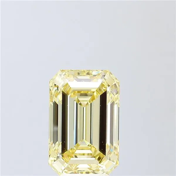 5.23ct Emerald Lab Grown Diamond (Colour Fancy Light Yellow, Clarity VS1, IGI Certified)