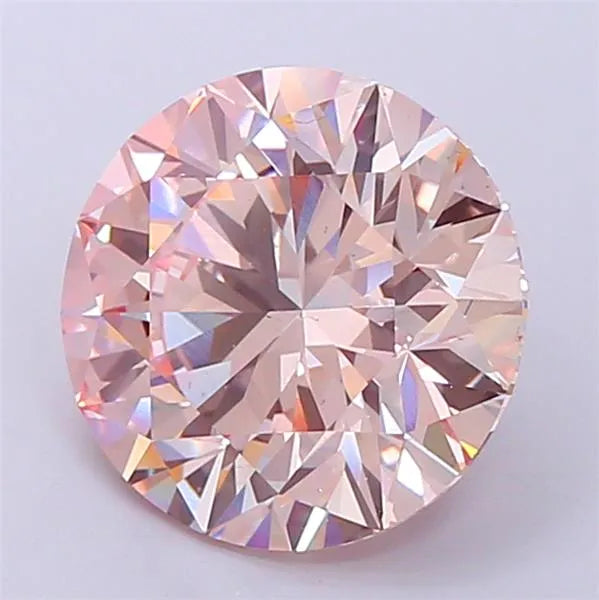 5.26ct Round Lab Grown Diamond (Colour Fancy Pink, Clarity VS1, Cut ID, IGI Certified)