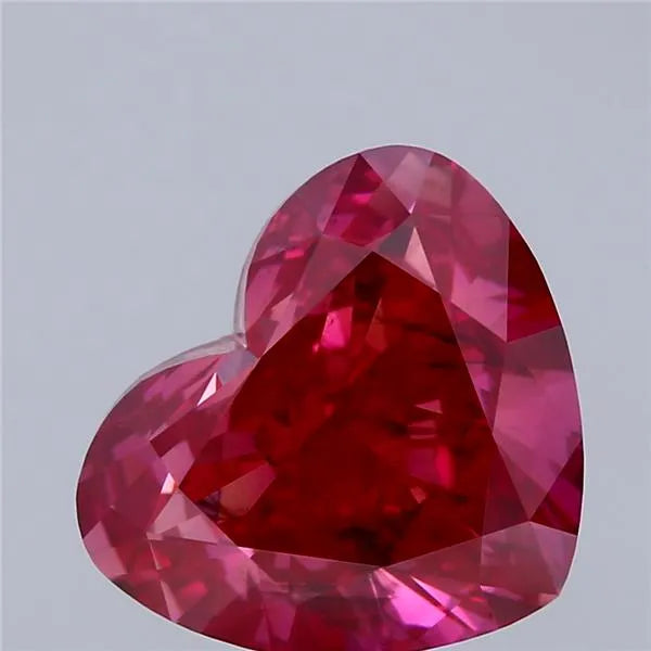 5.27ct Heart Lab Grown Diamond (Colour Fancy Deep Pink, Clarity SI2, IGI Certified)