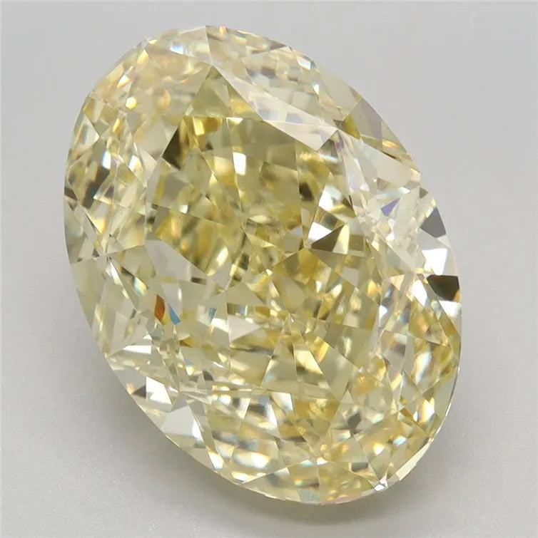 5.28ct Oval Lab Grown Diamond (Colour Fancy Intense Yellow, Clarity VS1, IGI Certified)