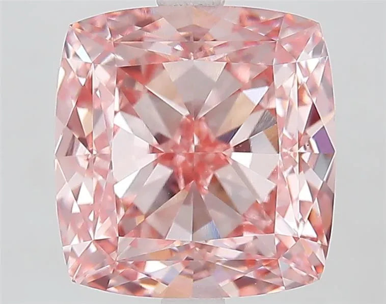 5.30ct Cushion modified Lab Grown Diamond (Colour Fancy Vivid Pink, Clarity VVS2, IGI Certified)
