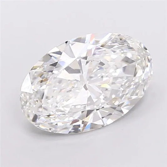 5.30ct Oval Lab Grown Diamond (Colour E, Clarity VVS2, IGI Certified)