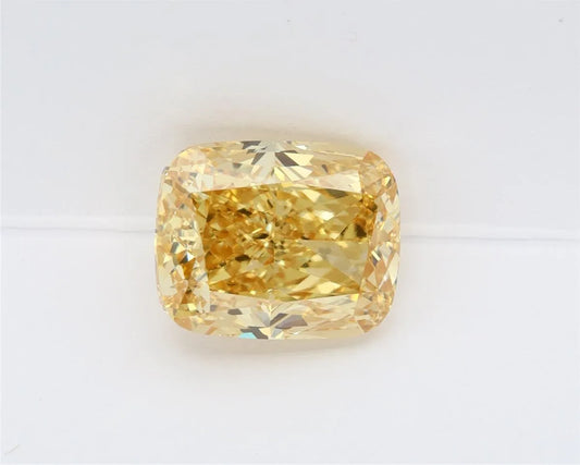 5.31ct Cushion modified Lab Grown Diamond (Colour Fancy Vivid Yellow, Clarity VVS2, IGI Certified)