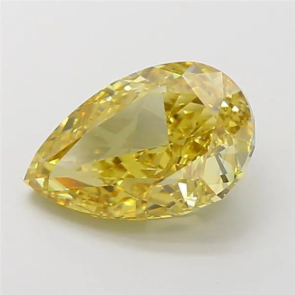 5.31ct Pear Lab Grown Diamond (Colour Fancy Vivid Yellow, Clarity VS1, IGI Certified)