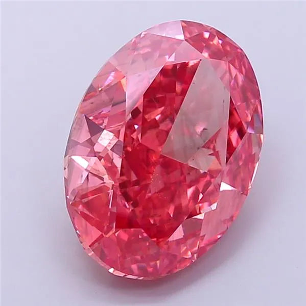 5.39ct Oval Lab Grown Diamond (Colour Fancy Vivid Pink, Clarity SI1, IGI Certified)