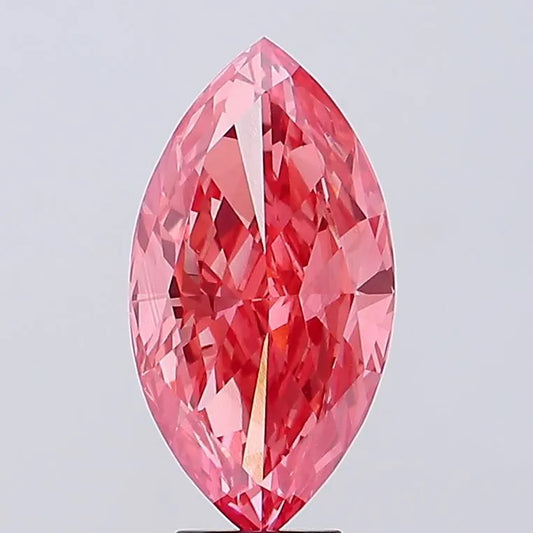 5.42ct Marquise Lab Grown Diamond (Colour Fancy Vivid Pink, Clarity VVS2, IGI Certified)