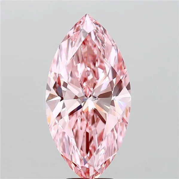 5.43ct Marquise Lab Grown Diamond (Colour Fancy Vivid Pink, Clarity VS1, IGI Certified)