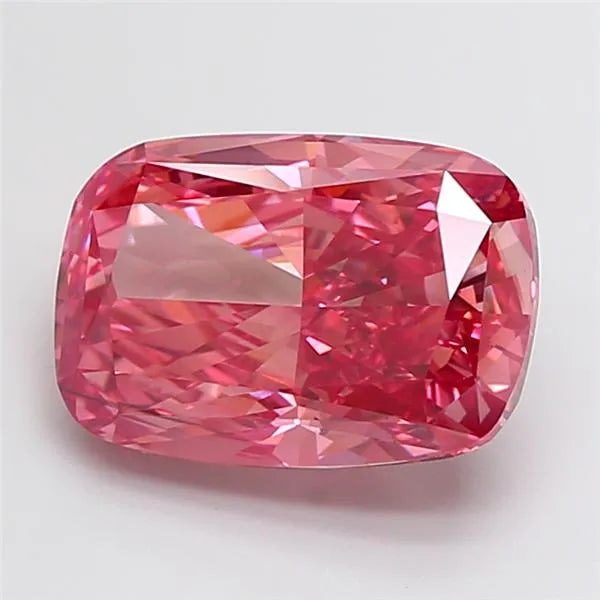 5.50ct Cushion modified Lab Grown Diamond (Colour Fancy Vivid Pink, Clarity VS2, IGI Certified)