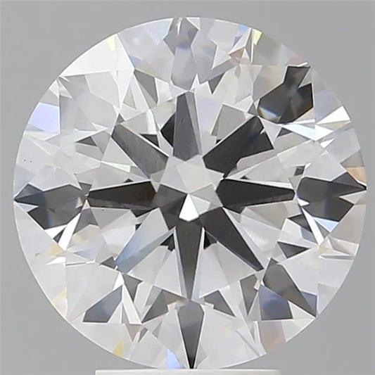 5.50ct Round Lab Grown Diamond (Colour E, Clarity VVS2, Cut ID, IGI Certified)