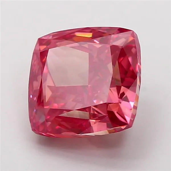 5.51ct Cushion modified Lab Grown Diamond (Colour Fancy Vivid Pink, Clarity VVS2, IGI Certified)