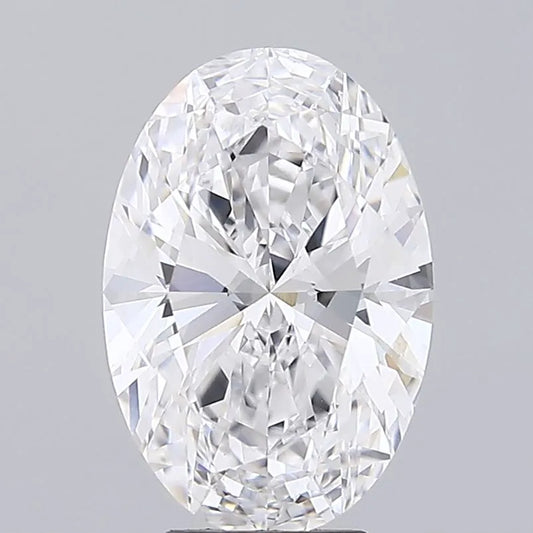 5.51ct Oval Lab Grown Diamond (Colour D, Clarity VVS2, IGI Certified)
