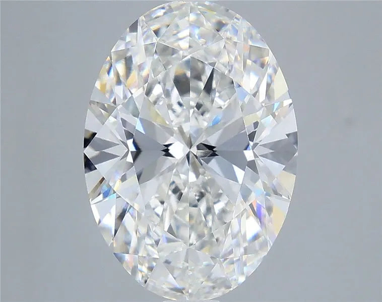5.51ct Oval Lab Grown Diamond (Colour E, Clarity VVS2, IGI Certified)