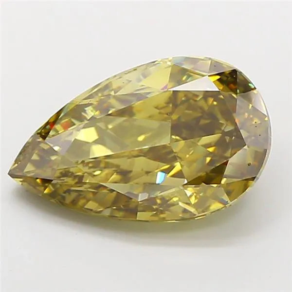 5.51ct Pear Lab Grown Diamond (Colour Fancy Intense Gray Yellow, Clarity VS1, IGI Certified)