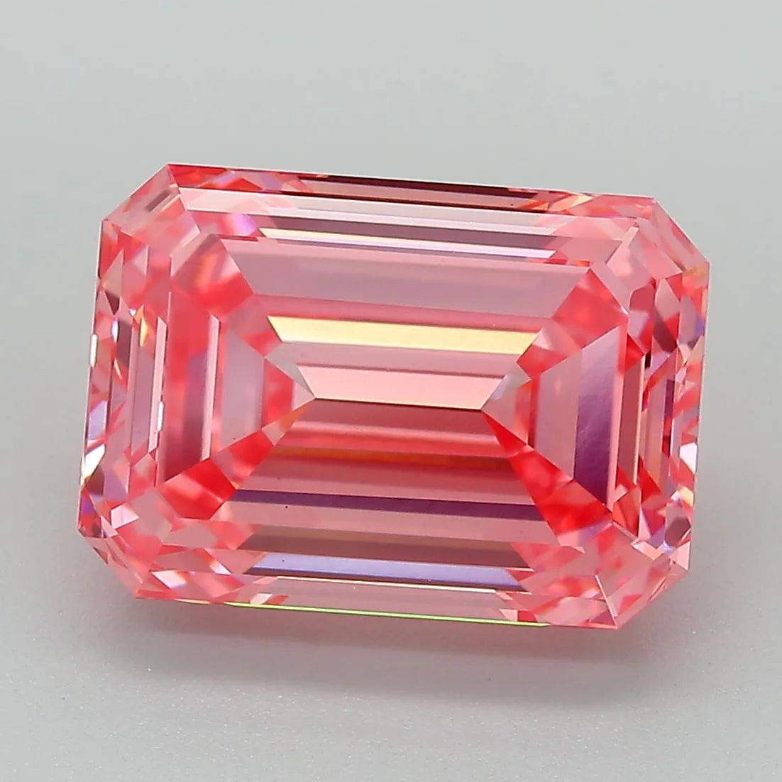 5.52ct Emerald Lab Grown Diamond (Colour Fancy Vivid Pink, Clarity VS1, IGI Certified)