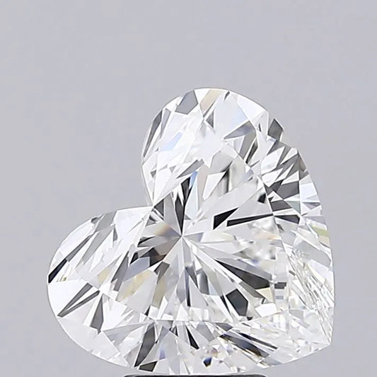 5.53ct Heart Lab Grown Diamond (Colour F, Clarity IF, IGI Certified)