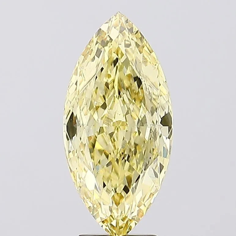 5.53ct Marquise Lab Grown Diamond (Colour Fancy Intense Yellow, Clarity VS2, IGI Certified)