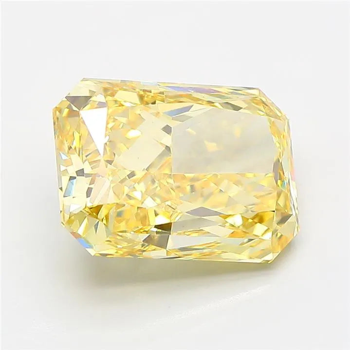 5.53ct Radiant Lab Grown Diamond (Colour Fancy Vivid Yellow, Clarity VS1, IGI Certified)