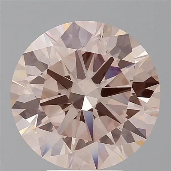 5.53ct Round Lab Grown Diamond (Colour Fancy Intense Pink, Clarity VS2, Cut EX, IGI Certified)