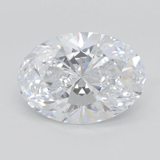 5.56ct Oval Lab Grown Diamond (Colour E, Clarity VVS2, GIA Certified)