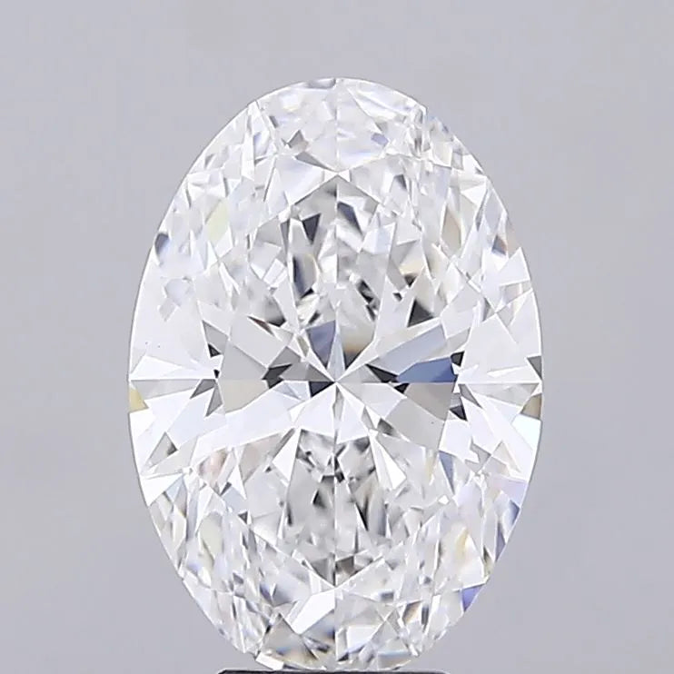 5.57ct Oval Lab Grown Diamond (Colour E, Clarity VVS2, IGI Certified)