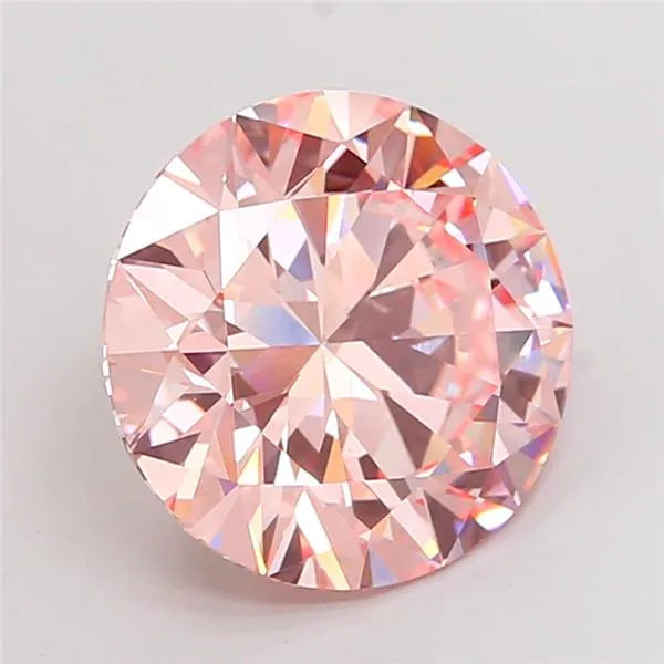 5.57ct Round Lab Grown Diamond (Colour Fancy Pink, Clarity VVS2, Cut EX, IGI Certified)