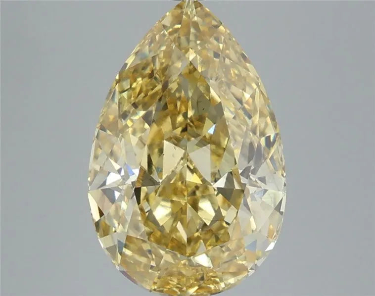 5.60ct Pear Lab Grown Diamond (Colour Fancy Intense Yellow, Clarity VS2, IGI Certified)